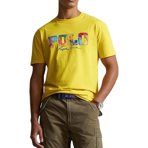 Polo Ralph Lauren Classic Fit Logo Jersey T-Shirt XXL Yellow 710901158004 - Picture 2 of 4